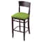 Holland Bar Stool Co 30" Bar Stool, Dark Cherry Finish, Canter Kiwi Green Seat 316030DC009 - alternate 1